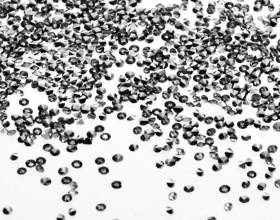 Crystal Diamonds Black Silver