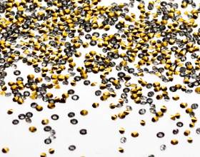 Crystal Diamonds Black Gold