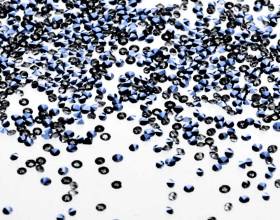 Crystal Diamonds Blue Black